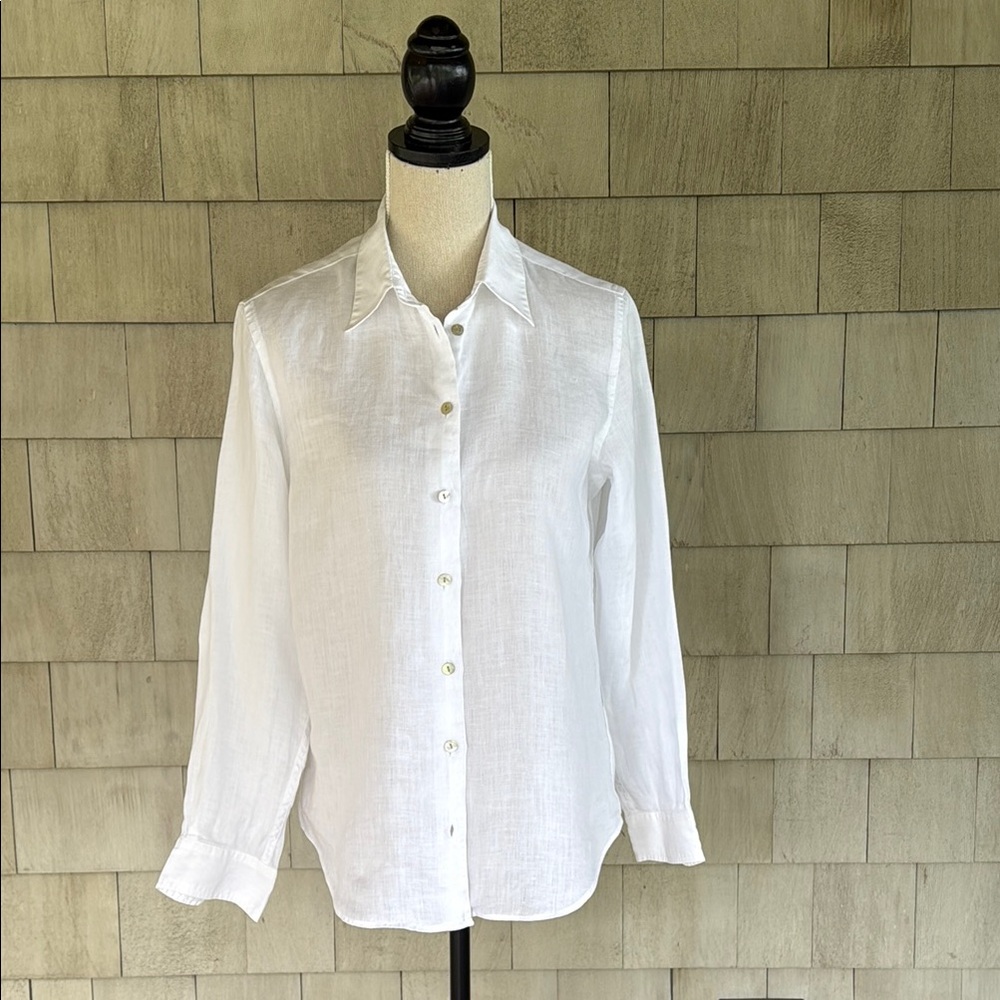 Country Road Crisp White Linen Shirt